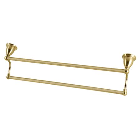 Kingston Brass 24Inch Dual Towel Bar, Brushed Brass BA1753BB